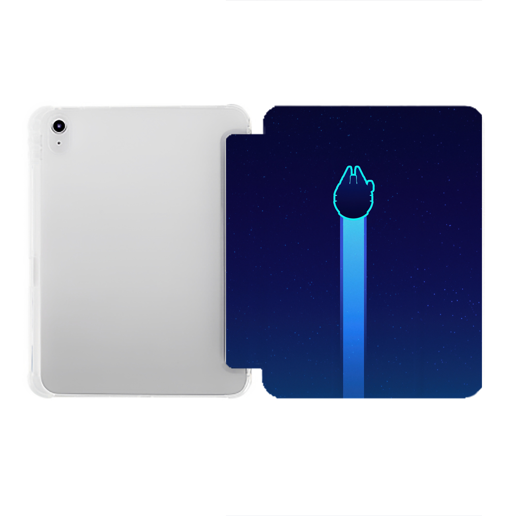 （画像用） スター・ウォーズ Star Wars IPad ケース ペン収納付き 三つ折りスタンド PUレザー×シリコン 対応機種9.5/10.5/10.9インチ
